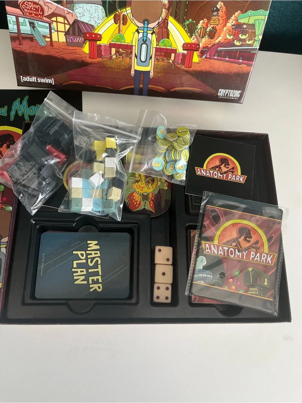 Rick and Morty Anatomy Park Total Rickall and Munchkin Card & Board Games